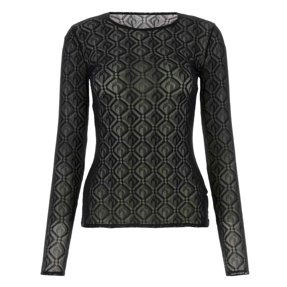 Marine Serre Monogram Mesh Jacquard Top - Picture 1 of 3